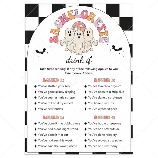 Let's Go Ghouls Drink If Game Card Printable by LittleSizzle