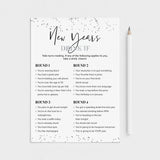 Silver New Year's Party Drink If Game Card Printable by LittleSizzle