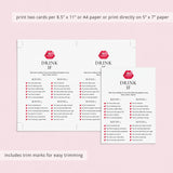 Ladies Night Drinking Game Printable