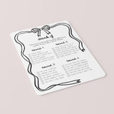 Girls Night Drink If Printable Game Coquette Theme