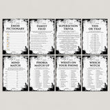Distressed Halloween Party Games & Activities Printable | Adult Halloween Ideas by LittleSizzle