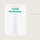 Medical Emoji Pictionary Answers Included