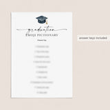 Modern Script Graduation Games Bundle Printable