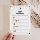 Celestial Wedding Shower Emoji Pictionary Game with Answers Download