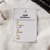 Celestial Wedding Shower Emoji Pictionary Game with Answers Download
