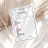 Graduation Emojis Game with Answers Printable Wavy Border