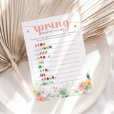 Spring Emoji Pictionary with Answers Printable