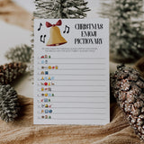 Christmas Songs Emoji Pictionary Game Printable