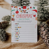 Let's Get Lit Christmas Party Emoji Game with Answers Printable