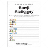 Housewarming Party Game Emoji Pictionary with Answers Digital Download by LittleSizzle