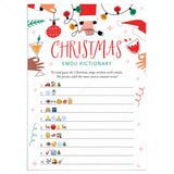 Let's Get Lit Christmas Party Emoji Game with Answers Printable by LittleSizzle