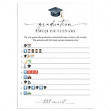 Graduation Emoji Pictionary Answers PDF Included by LittleSizzle