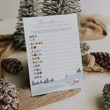 Winter Holiday Emoji Pictionary Game Printable