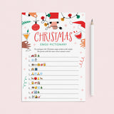 Let's Get Lit Christmas Party Emoji Game with Answers Printable by LittleSizzle