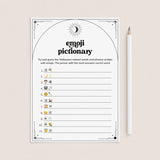 Emoji Pictionary Game for Halloween Party | Celestial Theme by LittleSizzle