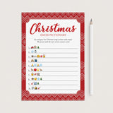 Christmas Emojis Game with Answer Key Printable by LittleSizzle