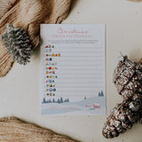 Winter Holiday Emoji Pictionary Game Printable