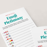 Medical Emoji Pictionary Answers Included