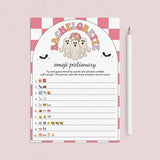 70s Disco Halloween Bachelorette Party Game Emoji Pictionary by LittleSizzle