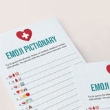 Nurse Emoji Pictionary Game Printable Nurses Party Game