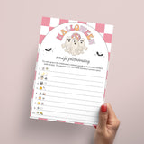 Ghost Halloween Party Game Emoji Pictionary Printable