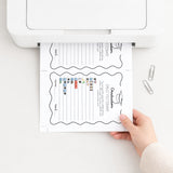 Graduation Emojis Game with Answers Printable Wavy Border