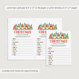 Printable Christmas Emojis Pictionary with Answer Key