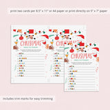 Let's Get Lit Christmas Party Emoji Game with Answers Printable