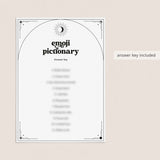 Celestial Wedding Shower Emoji Pictionary Game with Answers Download