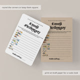 Housewarming Party Game Emoji Pictionary with Answers Digital Download