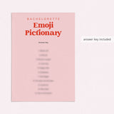 Bachelorette Emoji Pictionary Game Printable Pink and Red