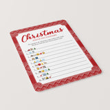 Christmas Emojis Game with Answer Key Printable