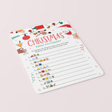 Let's Get Lit Christmas Party Emoji Game with Answers Printable