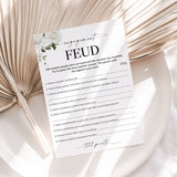 Family Feud Engagement Questions and Answers Printable