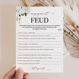 Family Feud Engagement Questions and Answers Printable
