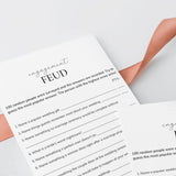 Engagement Feud Questions and Answers Printable