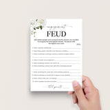 Family Feud Engagement Questions and Answers Printable