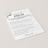 Family Feud Engagement Questions and Answers Printable