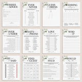 Floral Engagement Party Games Printable by LittleSizzle