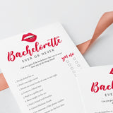 Ever or Never Bachelorette Game Printable Cheeky Red Lips