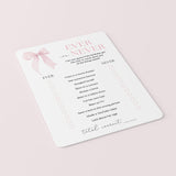 Teen Girl Birthday Party Game Ever or Never Printable