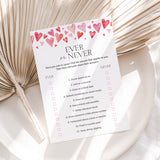 Galentine's Day Ever or Never Printable Game