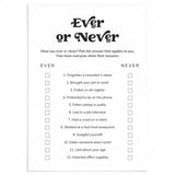 Printable Never Have I Ever Office Edition Questions by LittleSizzle