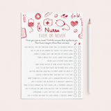 Ever or Never Nurse Game Printable by LittleSizzle
