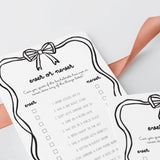 Bachelorette Games Black Bow Theme | Hen Do Party | Hens Night Games