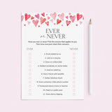 Galentine's Day Ever or Never Printable Game by LittleSizzle