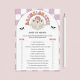 Retro 70s Halloween Bachelorette Game Ever or Never by LittleSizzle