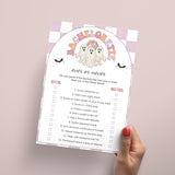 Retro 70s Halloween Bachelorette Game Ever or Never