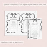 Adult Party Game Ever or Never Coquette Theme