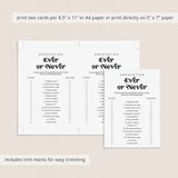 Ever or Never Graduation Icebreaker Game